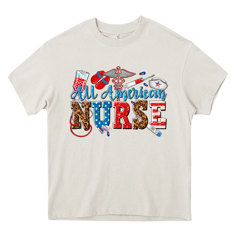 All American Nurse Heavy Core Tee by texasbilliewilder | Teevron