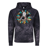 Cloud Black baby cow with sunflower Vintage Hoodie - RanaPortraitStore