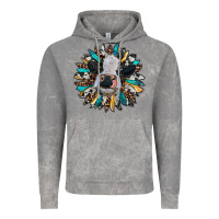 Cloud Rock baby cow with sunflower Vintage Hoodie - RanaPortraitStore