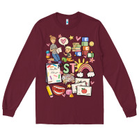 Burgundy can't talk right now doing speech therapy stuff Long Sleeve Tee - MaliasSmallBusiness