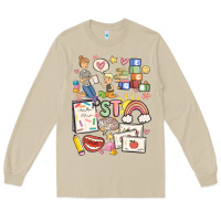 Mushroom can't talk right now doing speech therapy stuff Long Sleeve Tee - MaliasSmallBusiness