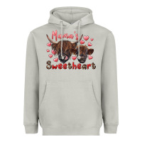 Moon Dust mama's sweetheart highland cow and calf Heavyweight Hoodie - RanaPortraitStore