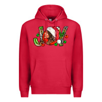 Cardinal Joy with woman Premium Hoodie - NancyCooperArtShop