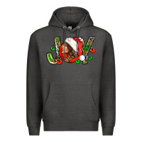 Charcoal Heather Joy with woman Premium Hoodie - NancyCooperArtShop
