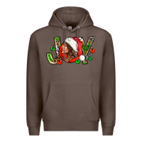 Coffee Joy with woman Premium Hoodie - NancyCooperArtShop