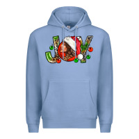 Colony Blue Joy with woman Premium Hoodie - NancyCooperArtShop