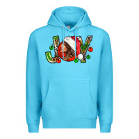 Ocean Blue Joy with woman Premium Hoodie - NancyCooperArtShop