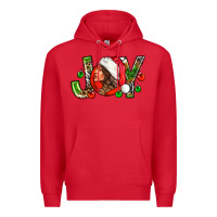 Red Joy with woman Premium Hoodie - NancyCooperArtShop
