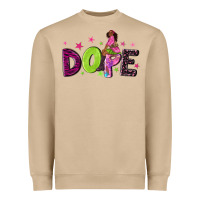 Mushroom dope with afro black woman Heavyweight Sweatshirt - NancyCooperArtShop