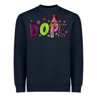 Navy dope with afro black woman Heavyweight Sweatshirt - NancyCooperArtShop