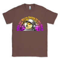 Chestnut doge coin hodl on we're going to the moon retro sunset Classic Tee - Jasminsmagicworld