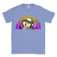 Colony Blue doge coin hodl on we're going to the moon retro sunset Classic Tee - Jasminsmagicworld