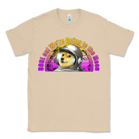 Mushroom doge coin hodl on we're going to the moon retro sunset Classic Tee - Jasminsmagicworld