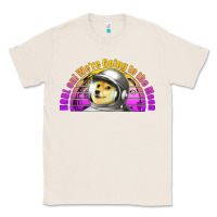 Doge Coin Hodl On We're Going To The Moon Retro Sunset Classic Tee | Teevron