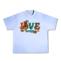 Grape Ice love horses  leather turquoise leopard Urban Heavy Tee - Artiststas