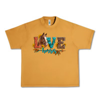 Peanut Butter love horses  leather turquoise leopard Urban Heavy Tee - Artiststas