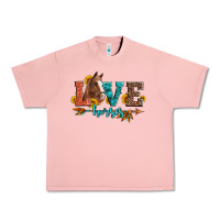 Salmon love horses  leather turquoise leopard Urban Heavy Tee - Artiststas