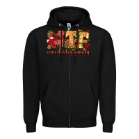Black funny thanksgiving wine turkey family Zipper Hoodie - MaliasSmallBusiness