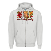 Dove Grey funny thanksgiving wine turkey family Zipper Hoodie - MaliasSmallBusiness