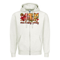 Oatmeal Heather funny thanksgiving wine turkey family Zipper Hoodie - MaliasSmallBusiness