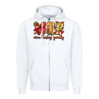 White funny thanksgiving wine turkey family Zipper Hoodie - MaliasSmallBusiness