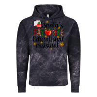 Cloud Black santa's favorite educational assistant Vintage Hoodie - AdoDesignShop
