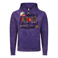 Cloud Purple santa's favorite educational assistant Vintage Hoodie - AdoDesignShop