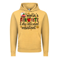 Vintage Mustard santa's favorite educational assistant Vintage Hoodie - AdoDesignShop