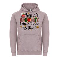 Santa's Favorite Educational Assistant Vintage Hoodie | Teevron