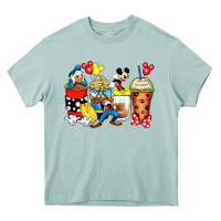 Arona cartoon characters coffee cups Heavy Core Tee - Zillion Design Studio