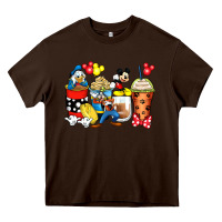 Chocolate Brown cartoon characters coffee cups Heavy Core Tee - Zillion Design Studio