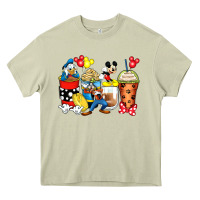 Mossy cartoon characters coffee cups Heavy Core Tee - Zillion Design Studio