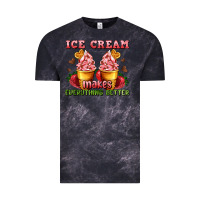 Cloud Black ice cream makes everything better Vintage Tee - AdoDesignShop