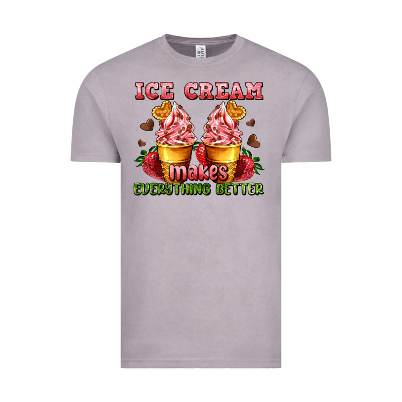 Ice Cream Makes Everything Better Vintage Tee by AdoDesignShop | Teevron