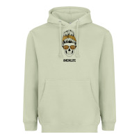 Matcha Yellow Glitter, Leopard Pattern Mom Skull Heavyweight Hoodie - Bettercallsaul