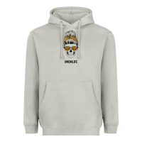 Moon Dust Yellow Glitter, Leopard Pattern Mom Skull Heavyweight Hoodie - Bettercallsaul
