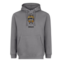 Storm Yellow Glitter, Leopard Pattern Mom Skull Heavyweight Hoodie - Bettercallsaul