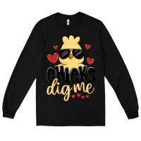 Black chicks dig me Long Sleeve Tee - MaliasSmallBusiness