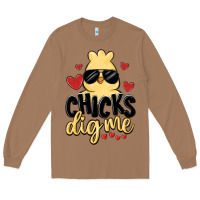 Toasted Coconut chicks dig me Long Sleeve Tee - MaliasSmallBusiness