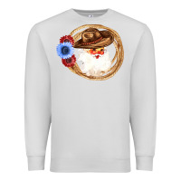 Dove Grey Cowboy Santa Premium Sweatshirt - Bettercallsaul