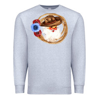 Heather Grey Cowboy Santa Premium Sweatshirt - Bettercallsaul