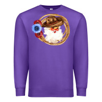 Purple Cowboy Santa Premium Sweatshirt - Bettercallsaul