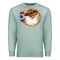 Seafoam Cowboy Santa Premium Sweatshirt - Bettercallsaul