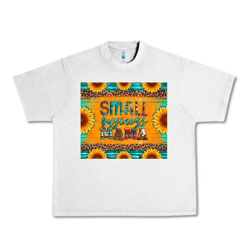 Small Business Mama Leopard Turquoise Aztec Serape Cowhide Sunflowers Urban Heavy Tee by Artiststas | Teevron