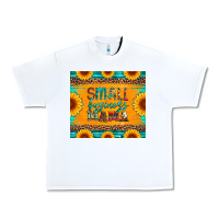 White small business mama leopard turquoise aztec serape cowhide sunflowers Urban Heavy Tee - Artiststas