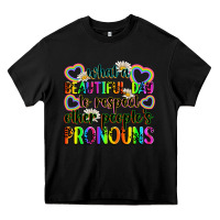Black what a beautiful day to respect other people's pro Heavy Core Tee - Zillion Design Studio