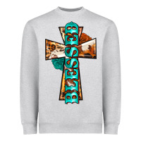 Blessed Cross Heavyweight Sweatshirt | Teevron