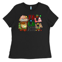 Black fa la la la latte Ladies Tee - Zillion Design Studio