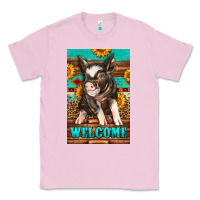 Bubblegum Pink western pig garden Classic Tee - LillyAllenDesigns