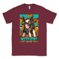 Burgundy western pig garden Classic Tee - LillyAllenDesigns